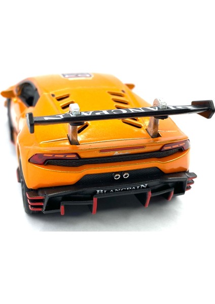Lamborghini Huracan LP620 - 2 Super Trofeo Çek Bırak 5inch. Lisanslı Model Araba, Oyuncak Araba 1:36