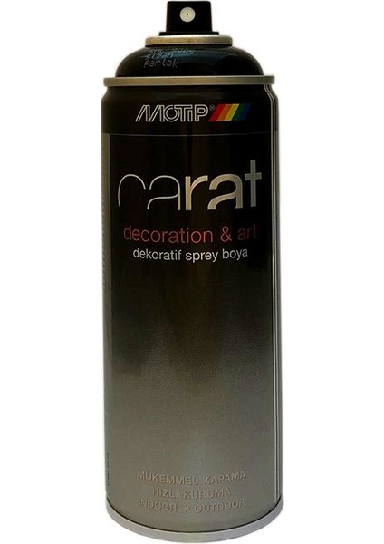 Carat Parlak Siyah Sprey Jant Boyası 400 Ml. Ral 9005