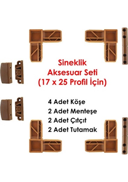 Sineklik Aksesuar Seti Altınmeşe Sineklik Aksesuar Set Kapı Pencere Sineklik Aksesuar 10 Adet
