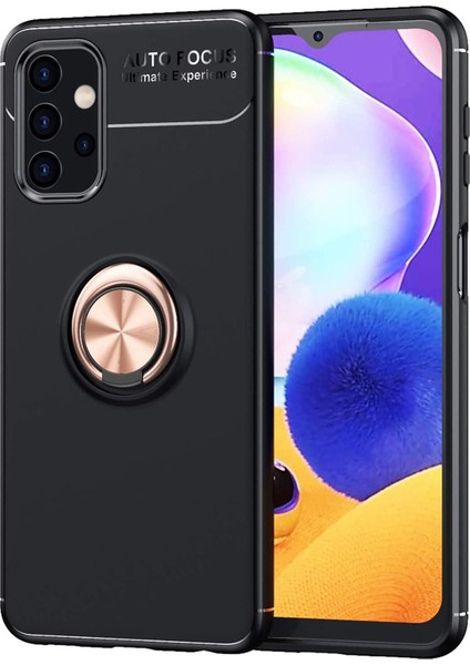 Samsung Galaxy A32 Kılıf Selfie Yüzüklü Esnek Silikon Rvl