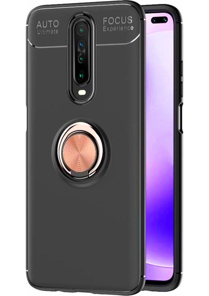 Xiaomi Poco X2 Kılıf Selfie Yüzüklü Esnek Silikon Rvl