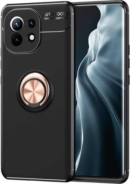 Xiaomi Mi 11 Kılıf Selfie Yüzüklü Esnek Silikon Rvl