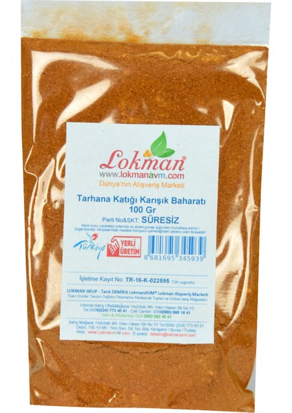 Tarhana Katığı Karışık Baharatı 100 gr Paket