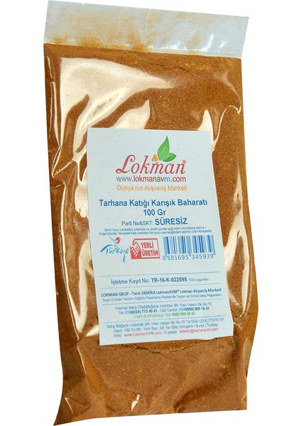 Tarhana Katığı Karışık Baharatı 100 gr Paket