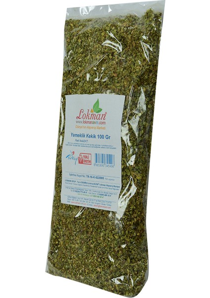 Yemeklik Kekik 100 gr Paket