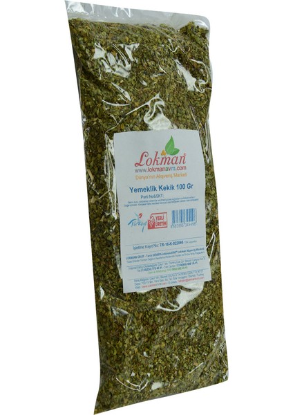Yemeklik Kekik 100 gr Paket