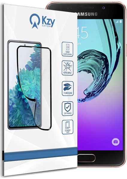 Samsung Galaxy A3 2016 Tam Kaplayan Fibernano Ekran Koruyucu Esnek Cam