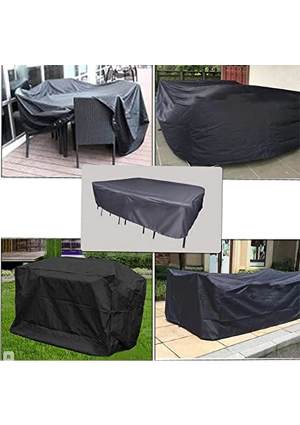 Coverplus Bahçe Mobilya Koruma Örtüsü Su Geçirmez 200 x 150 x 80 cm - Siyah