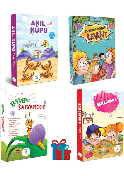 1. Sınıf Akıl Küpü-Şekerpare-Bilge Salyangoz Hikaye Seti- Timaş Çocuk Yayınları Levent Ilk Okuma Kitaplarım