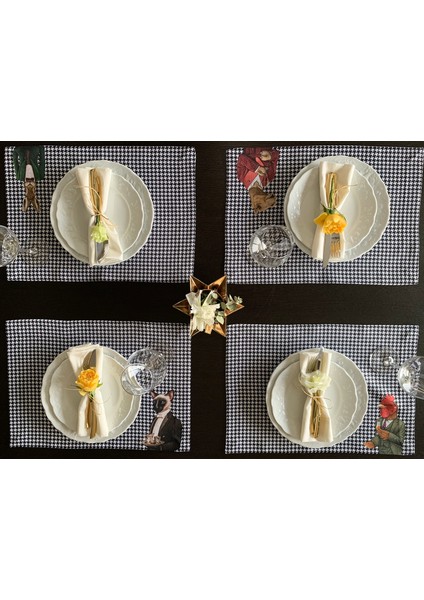 Home Animals Kumaş Kumaş Amerikan Servis 4'lü Set 35X50CM fiyatları