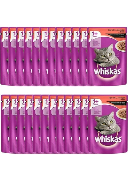 Adult Sığırlı Yaş Kedi Maması 100 gr x 24 Adet