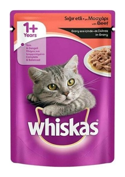 Adult Sığırlı Yaş Kedi Maması 100 gr x 24 Adet