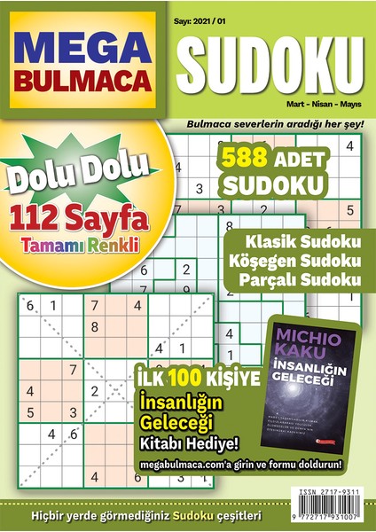 Mega Sudoku Bulmaca 2021/01