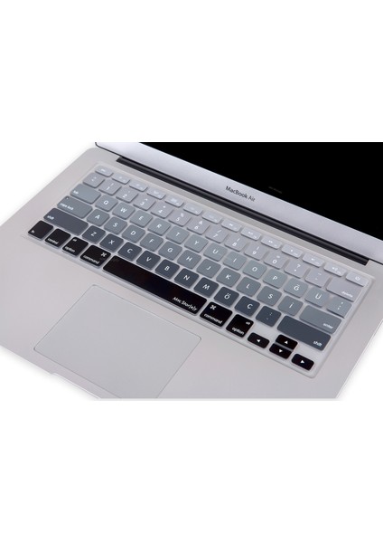 Macbook Air Pro Klavye Koruyucu (US to TR) Ombre (Eski USB’li Model 2008/2017 yılı) ile Uyumlu