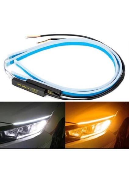 Far Üstü Sinyalli Kayar LED 60CM