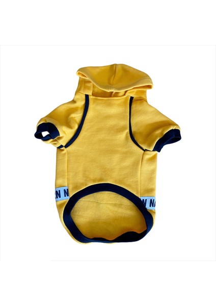 Yellow Modern Native Kapşonlu Sweat By Kemique Köpek Kazağı fırsatları