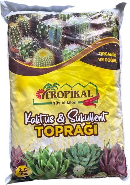 Tropikal Kaktüs ve Sukulent Toprağı 2,5 Lt
