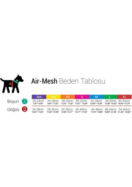 Airmesh Mavi Göğüs Tasması Xsmall
