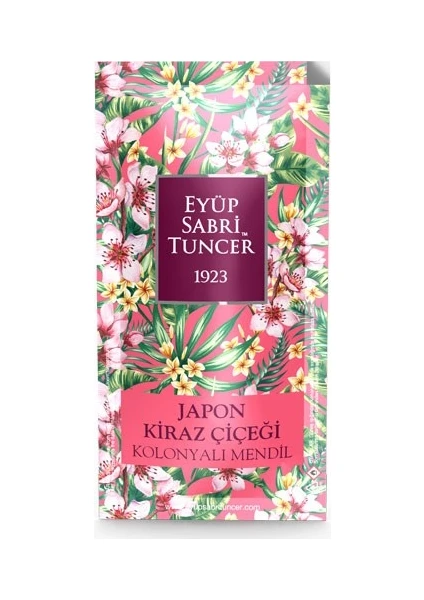 Eyüp Sabri Tuncer Japon Kiraz Çiçeği Kolonyalı Mendil 150'LI (Küçük Boy)