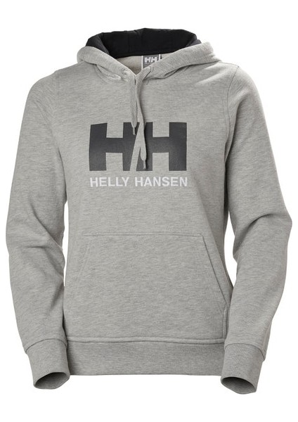 Helly Hansen Hh W Hh Logo hoodie Kadın Sweat Shirt HHA.33978 HHA.949 Gri