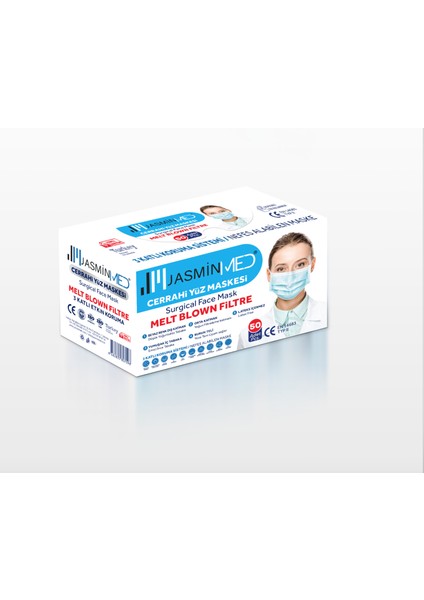 Cerrahi Maske 3 Katlı 50 Adet