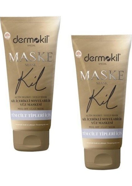 Gold Altın Maske Kil Içerikli Soyulabilir Yüz Maskesi 75 ml x 2 Adet