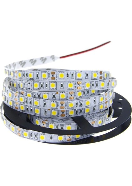 3 Çipli Silikonsuz Şerit LED Iç Mekan LED Aydınlatma Amber 20 mt