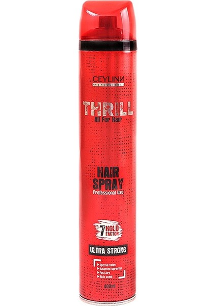 Ceylin Thrill Ultra Strong Saç Spreyi 400 ML