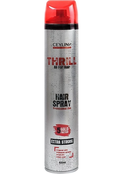 Ceylin Thrill Extra Strong Saç Spreyi 400 ML