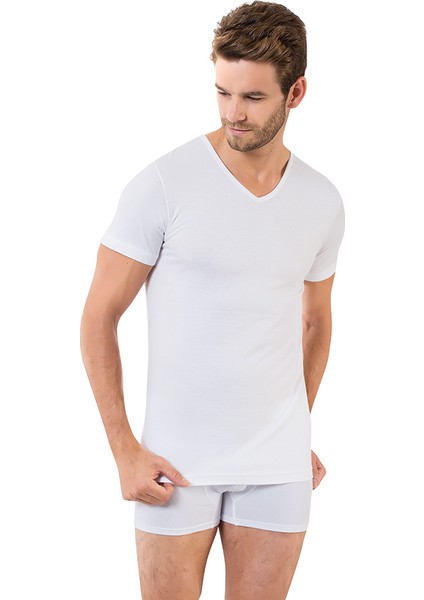Öztaş Underwear 1042-A Erkek V Yaka Fanila