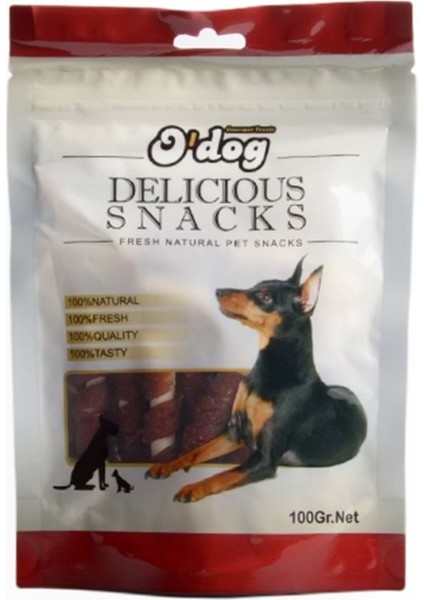 O Dog Dana Etli Sargılı Kemik Köpek Ödülü 100 Gr