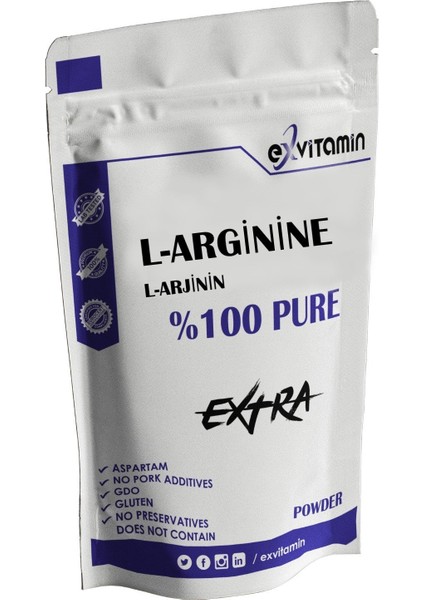 L- Arginine Arjinin 100 gr Saf Hammadde
