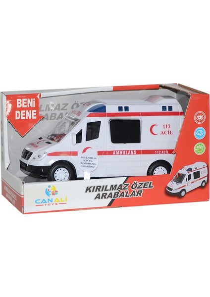 CNL-9999 Işıklı Sesli Pilli Ambulans