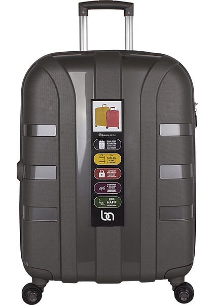 Iv Sert Silikon Kırılmaz Kabin Boy Valiz Füme fiyatları