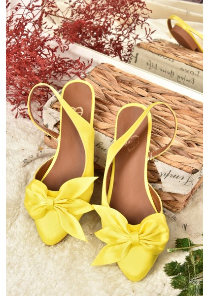 Sarı Kumaş Kadın Babet Numaralı indirimleri