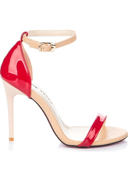 Kırmızı/ten Rugan Kadın Topuklu Ayakkabı 7749112608 fiyatları