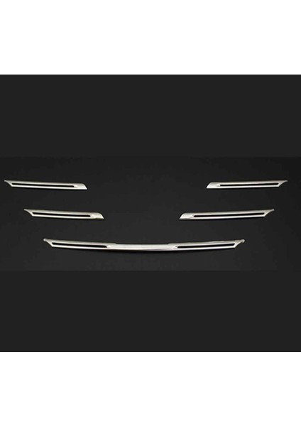 Renault Megane 4 Sedan Krom Ön Panjur 5 Prç. 2016 ve Sonrası Paslanmaz Çelik