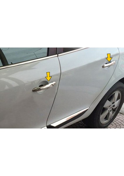 Renault Megane 2 Hb Krom Kapı Kolu Tk 2004-2010 Paslanmaz Çelik