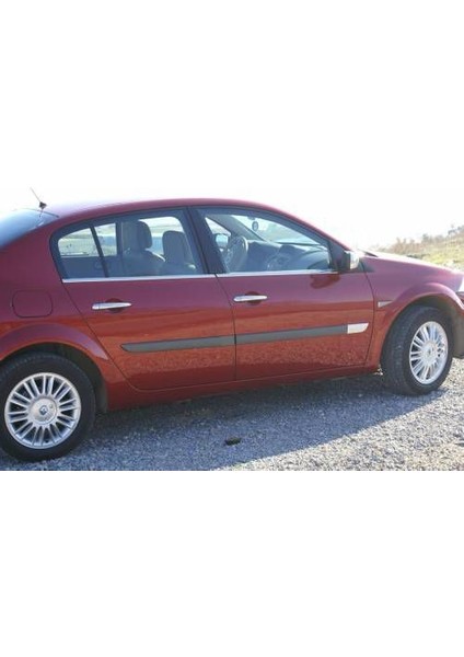 Renault Megane 2 Sedan Krom Cam Çıtası Tk 2004-2010 Paslanmaz Çelik