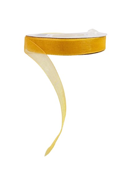 Kurdele Organze Sarı-Gold 1cm x 23M