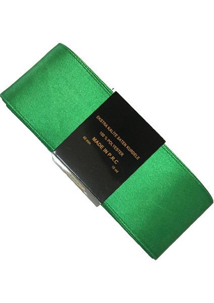 Kurdele Saten Yeşil 6cm x 10M