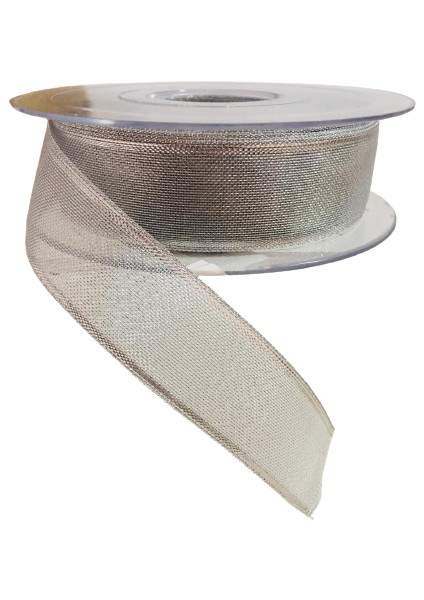 Kurdele Şifon Simli 2,5cm x 20M Gümüş