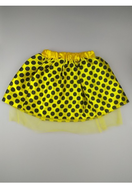 Etek Sarı Siyah Büyük Puanlı
