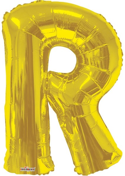 Folyo Balon Harf R Gold 34'' (86CM)