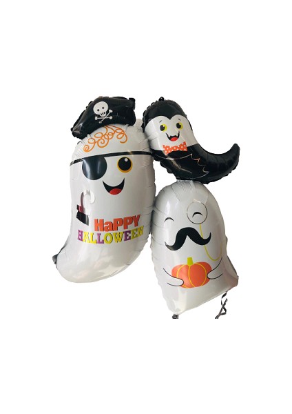 Cadılar Bayramı Halloween Folyo Balon 3'lü Hayalet (D.ü 10TL) fiyatları