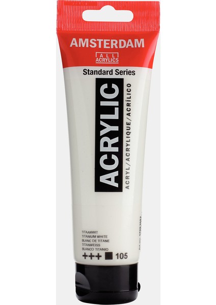 Akrilik Boya Amsterdam 120 ml Titanium White