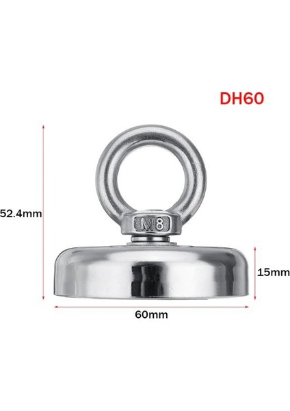 Magnet Fishing, Halatlı Güçlü Neodyum Mıknatıs Balıkçılığı Seti, 60MM Mıknatıs, 25 Mt. Halat, Kanca fiyatları