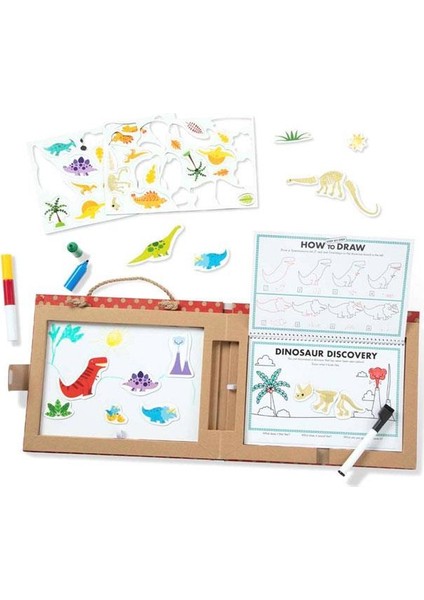 Melissa & Doug Oyna, Çiz, Yarat Dinozorlar Manyetik Aktivite Seti