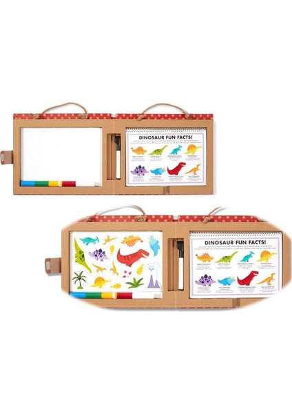 Melissa & Doug Oyna, Çiz, Yarat Dinozorlar Manyetik Aktivite Seti