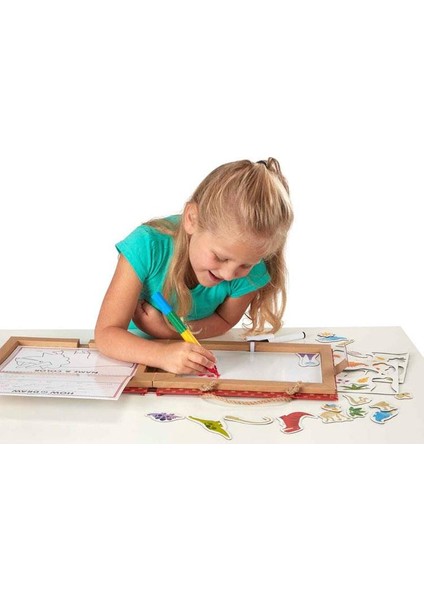 Melissa & Doug Oyna, Çiz, Yarat Dinozorlar Manyetik Aktivite Seti